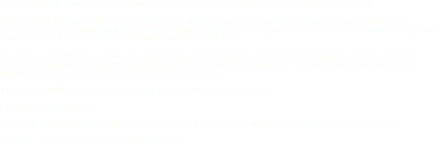 Copyright 2019 (Reg. No. 1-7602012511) BrainwaveX Limited. (U.S. Pat. App. No. 62/276,886) All rights reserved. BrainwaveX, the BrainwaveX logo, the BrainwaveX Apps, flashing lights, strobe lights, descriptions, used numbers and/or it’s modulation to produce sound and light frequencies, Brainwave technical method, number calculations, and it's websites are registered trademarks or trademarks of BrainwaveX Limited and/or it's subsidiaries. The devices, CD/DVD media, software and app (including documentation) has been provided pursuant to a license agreement containing restrictions on its disclosure, duplication and use. The software contains proprietary information constituting valuable BrainwaveX trade secrets and is protected by Federal copyright law. The devices, CD/DVD, media, software and app (or any portion thereof) may not be: (a) disclosed to third parties; (b) reproduced in any form or medium,except as necessary for program execution, archival storage and system backup; or.. (c) used for any purpose not contemplated by the license.
